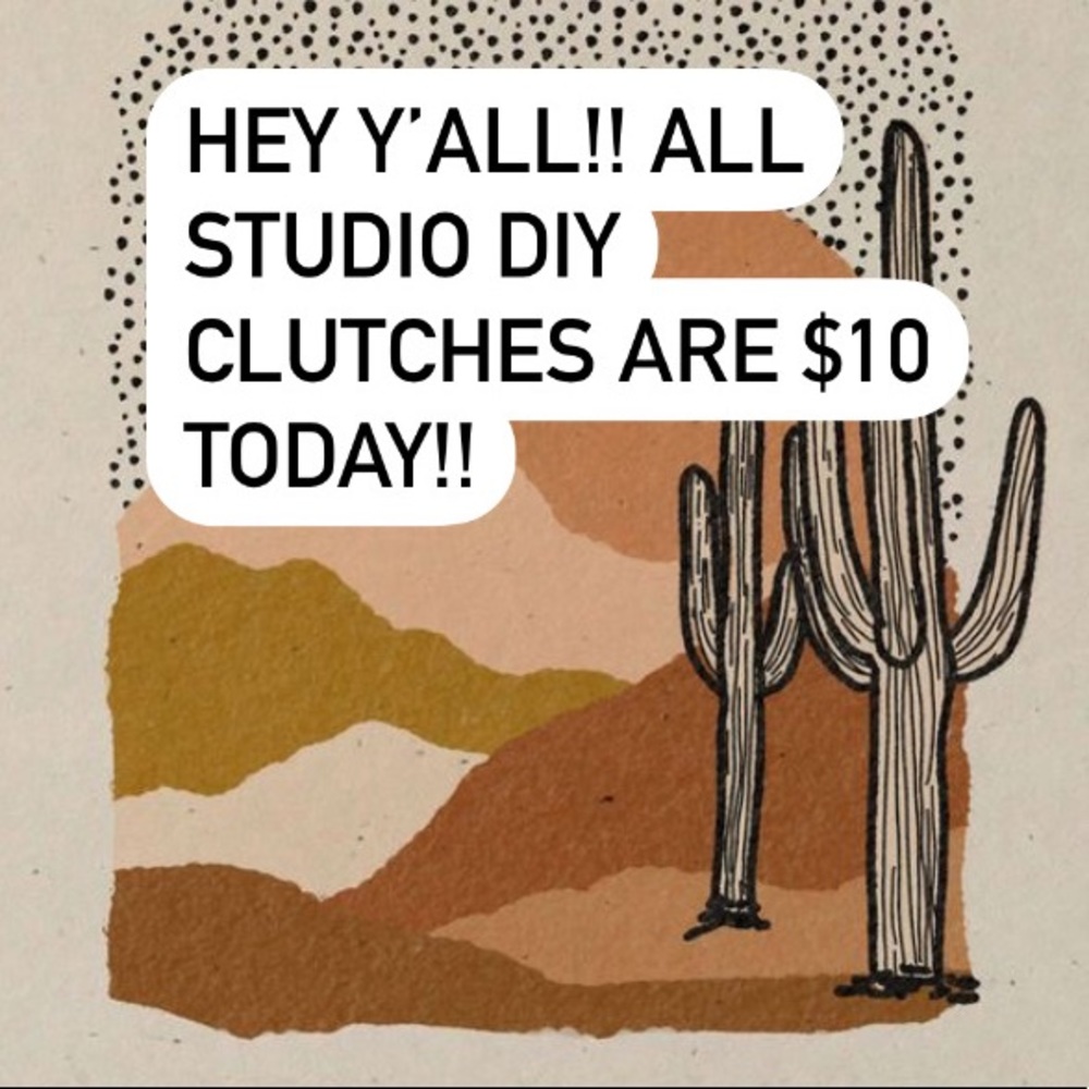 Studio diy clutches $10!!